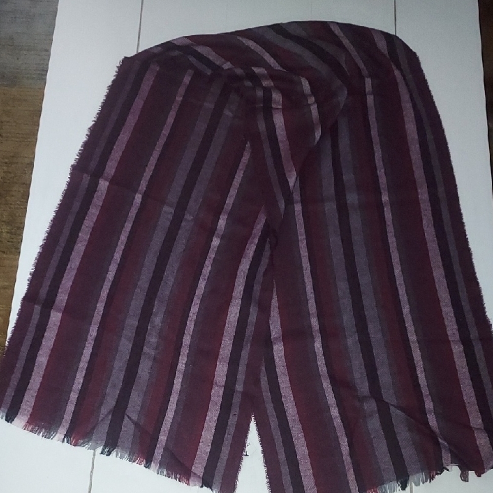 Striped Scarf in Purple and Black. Express.Nwt